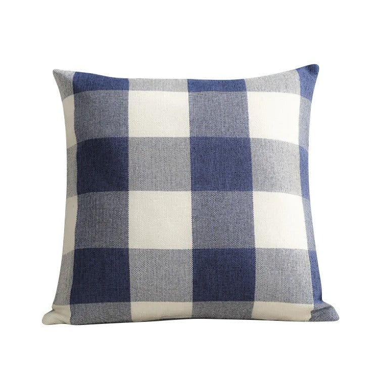 Gezellige Geruite Kussenhoes in Landhuisstijl – Autumn Plaid