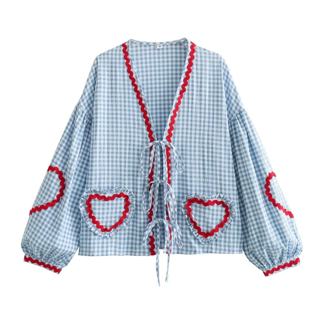 Summer women's top with a loose fit - Pia