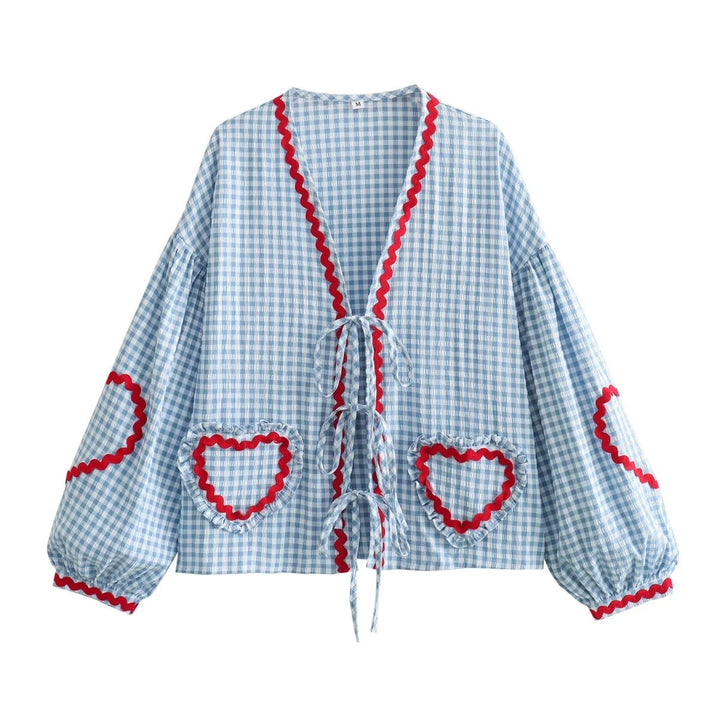 Summer women's top with a loose fit - Pia