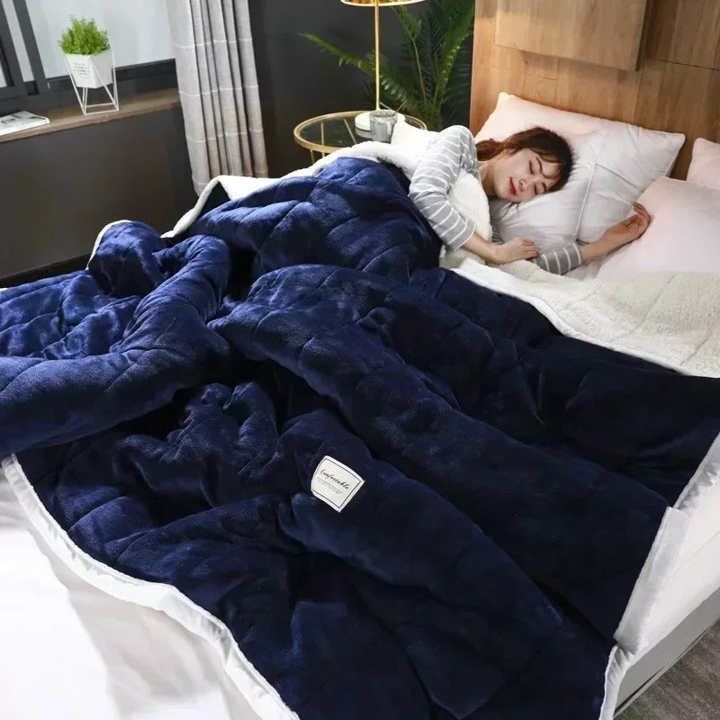 Warme Flanellen koral fleece deken voor herfst en winter – CosyBlanket