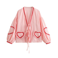 Summer women's top with a loose fit - Pia