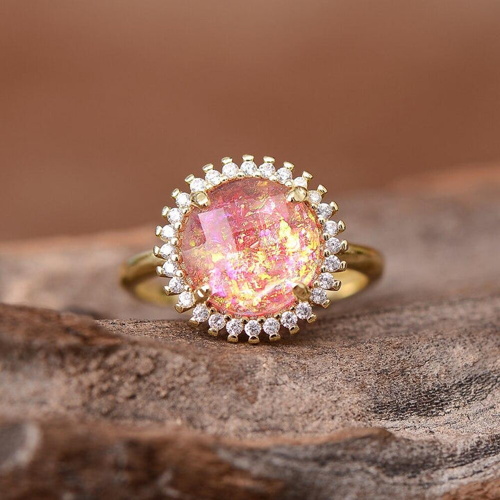 Mystical Shine Cocktail Ring – Elowen