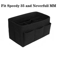 Felt Handbag and Makeup Organizer Insert – Multi-Compartment Handbag Storage