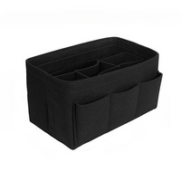 Felt Handbag and Makeup Organizer Insert – Multi-Compartment Handbag Storage