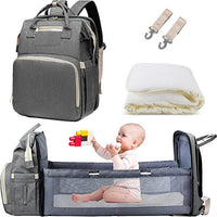 Multifuntionele Baby Luiertas met Opvouwbaar Wiegje – Waterdicht Multi-Vak Ontwerp