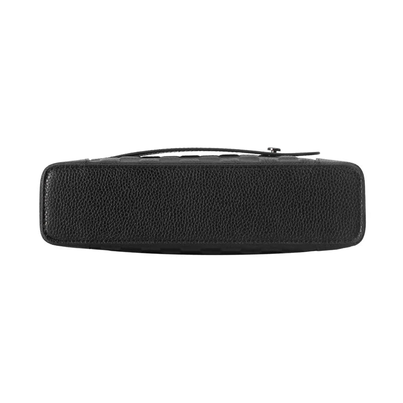 Leather Men's Handbag with Fingerprint Lock – Anti-Theft Clutch & Wallet