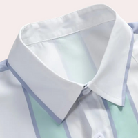 Minimalist Striped Shirt with Button Closure - Felix