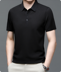 Men’s Polo Shirt in Breathable Mesh – Matteo