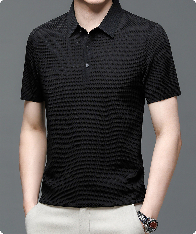 Men’s Polo Shirt in Breathable Mesh – Matteo