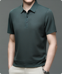 Men’s Polo Shirt in Breathable Mesh – Matteo