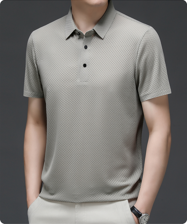 Men’s Polo Shirt in Breathable Mesh – Matteo