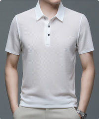 Men’s Polo Shirt in Breathable Mesh – Matteo