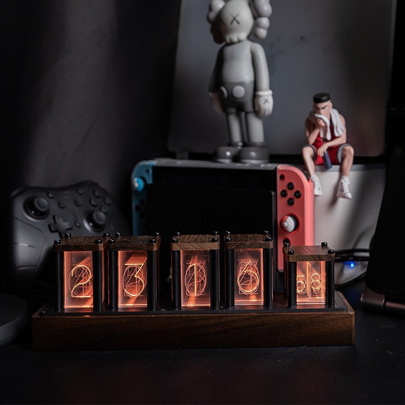 Vertical LED Nixie Table Clock – Chronix