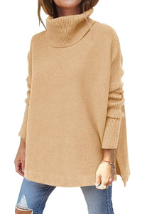 Warm Loose-Fitting Women's Sweater with Collar – Amara