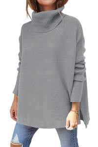 Warm Loose-Fitting Women's Sweater with Collar – Amara