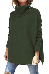 Warm Loose-Fitting Women's Sweater with Collar – Amara
