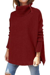 Warm Loose-Fitting Women's Sweater with Collar – Amara