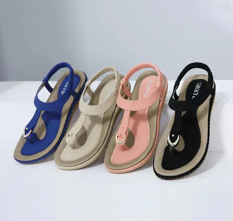 Light Flat Women's Summer Sandals - Elodie