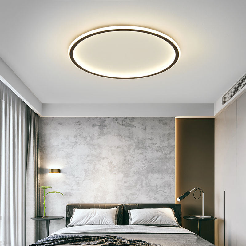 Scandinavian Round Ceiling Light with LED Glow 7