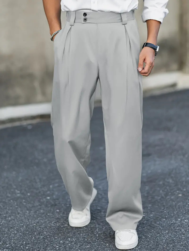 Loose Men's Pants with Pleats – Matteo
