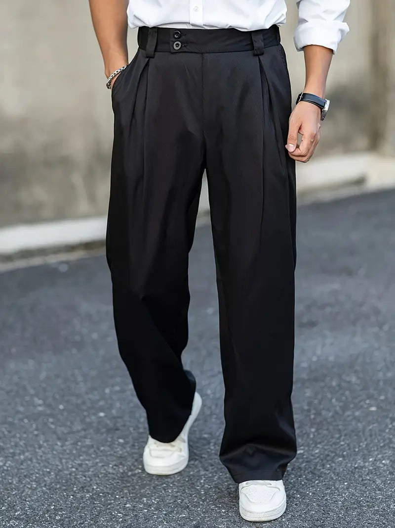 Loose Men's Pants with Pleats – Matteo