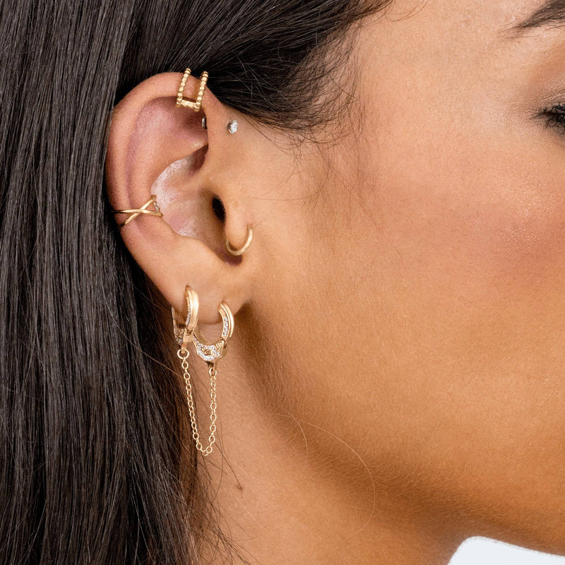 Modern U-Shaped Ear Clips - Nova