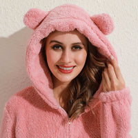 Super Soft Fleece Onesie with Bear Ears - BearHug