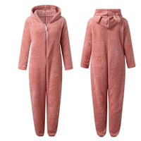 Super Soft Fleece Onesie with Bear Ears - BearHug