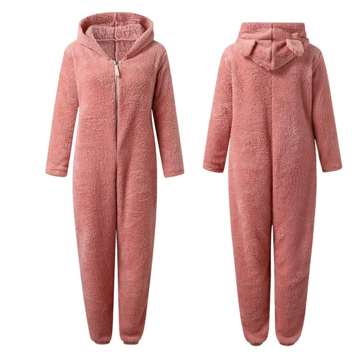 Super Soft Fleece Onesie with Bear Ears - BearHug