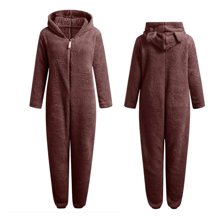 Super Soft Fleece Onesie with Bear Ears - BearHug