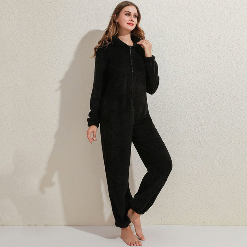 Super Soft Fleece Onesie with Bear Ears - BearHug