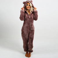 Super Soft Fleece Onesie with Bear Ears - BearHug