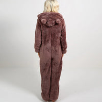 Super Soft Fleece Onesie with Bear Ears - BearHug