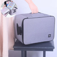Lockable Waterproof Document Storage Box – Multi-Layer Travel Organizer