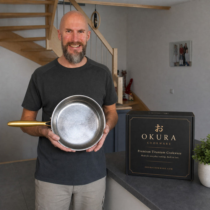 Hand-Hammered Titanium Pan Set - 3 Pieces I Limited Edition 6