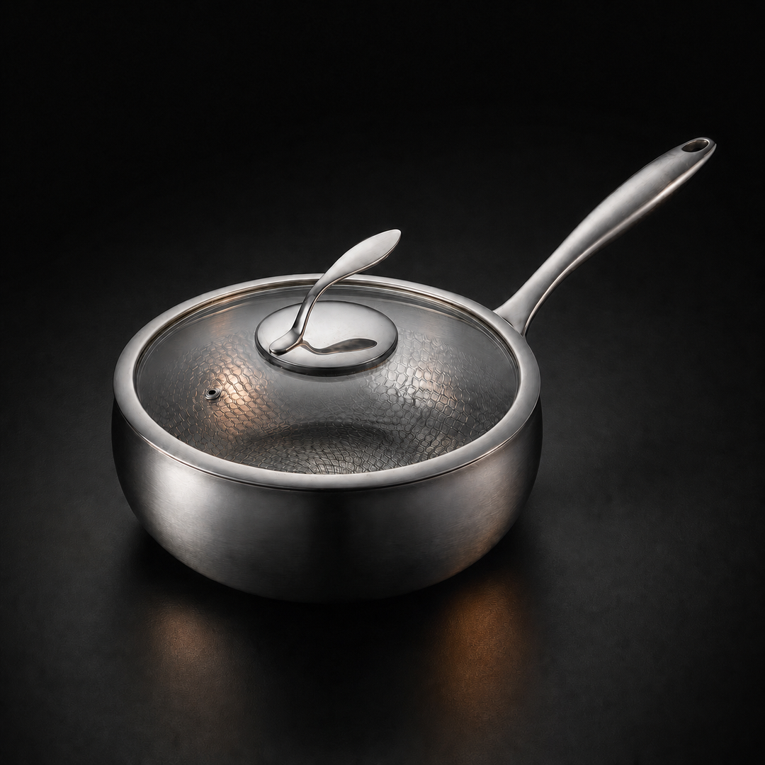 Hand-Hammered Titanium Sauté Pan, PFAS-Free 2