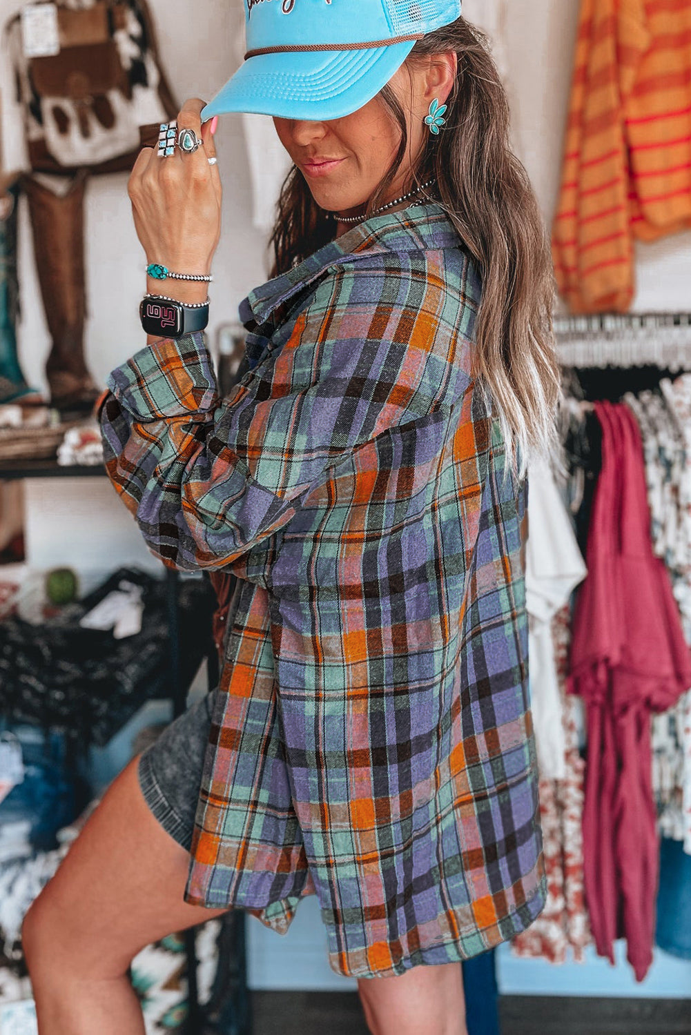Vintage Ruit Overhemd – Selora