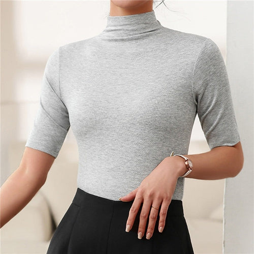 Seamless Women's Turtleneck with Slim Fit – Nina