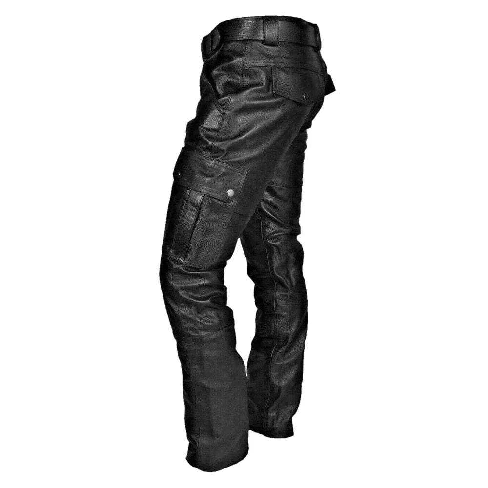Pantalones de cuero para hombre estilo biker – RoadVance