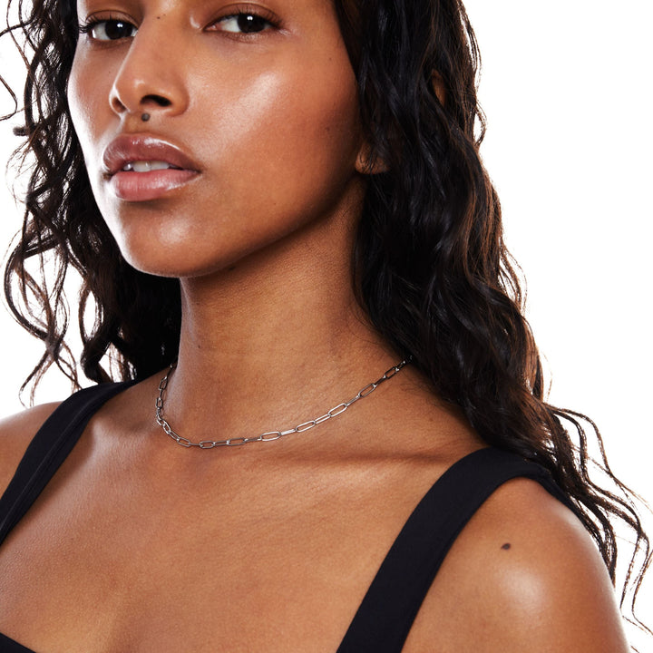 Paperclip Choker Necklace - Lina