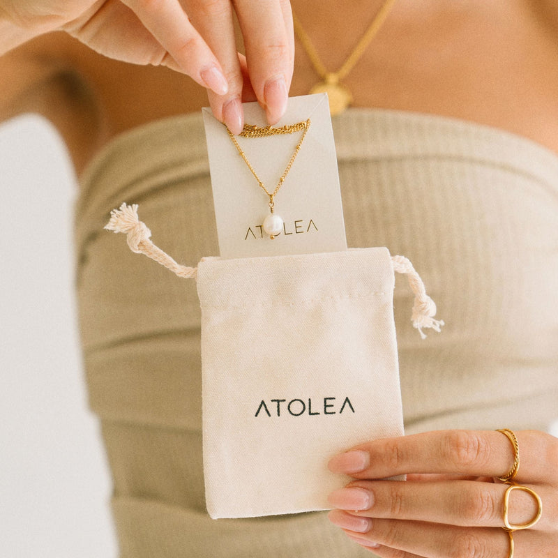 Baroque Pearl Pendant Necklace - Anisa