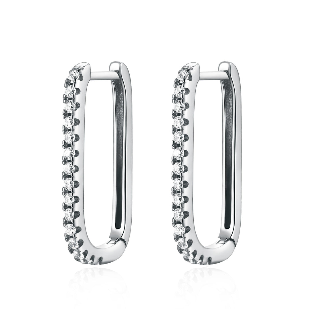 Vertical Cubic Zirconia Earrings - Inez