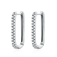 Vertical Cubic Zirconia Earrings - Inez