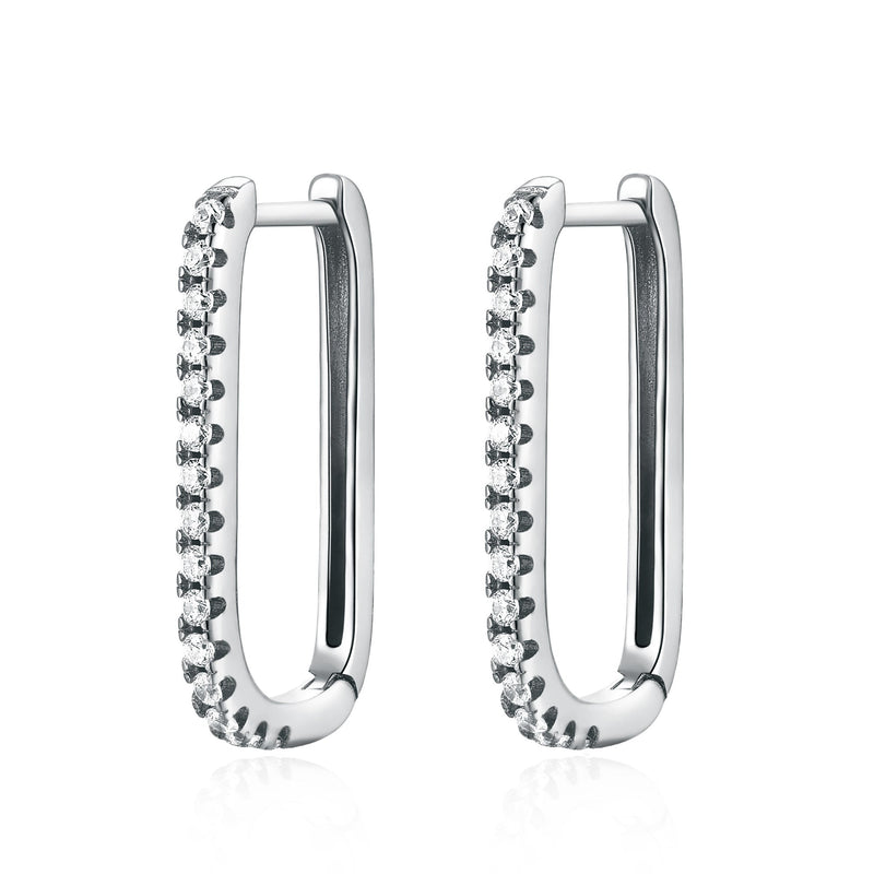 Vertical Cubic Zirconia Earrings - Inez