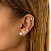Stylish Pearl Stud Earrings - Celina