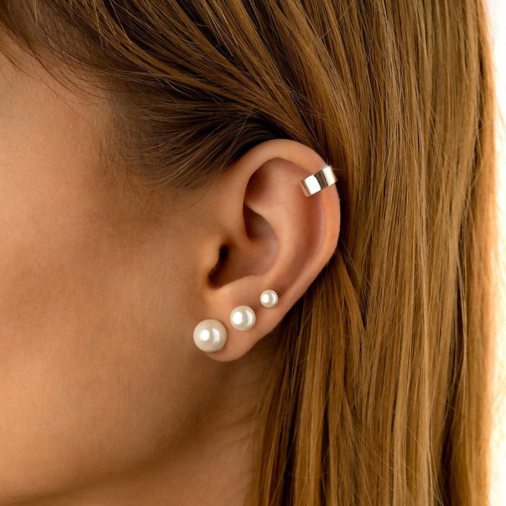 Stylish Pearl Stud Earrings - Celina