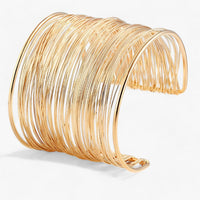 Gold-Plated Layered Wire Bracelet - Auryn