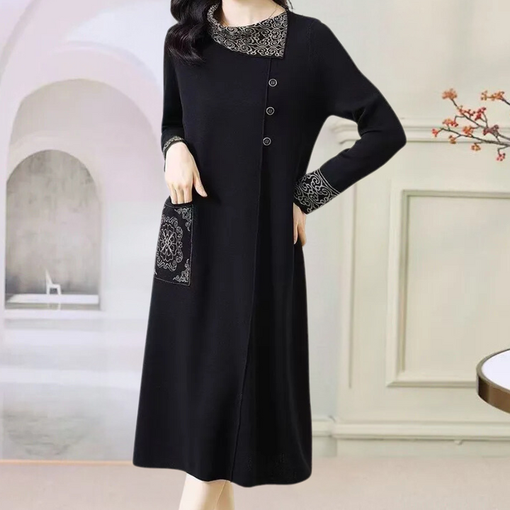 Warm Knitted Midi Dress - Vanya