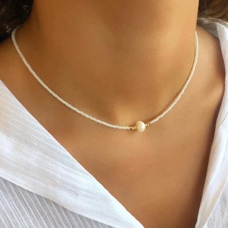 Refined Pearl Necklace (Buy 1 Get 1 Free) - LuxeParel