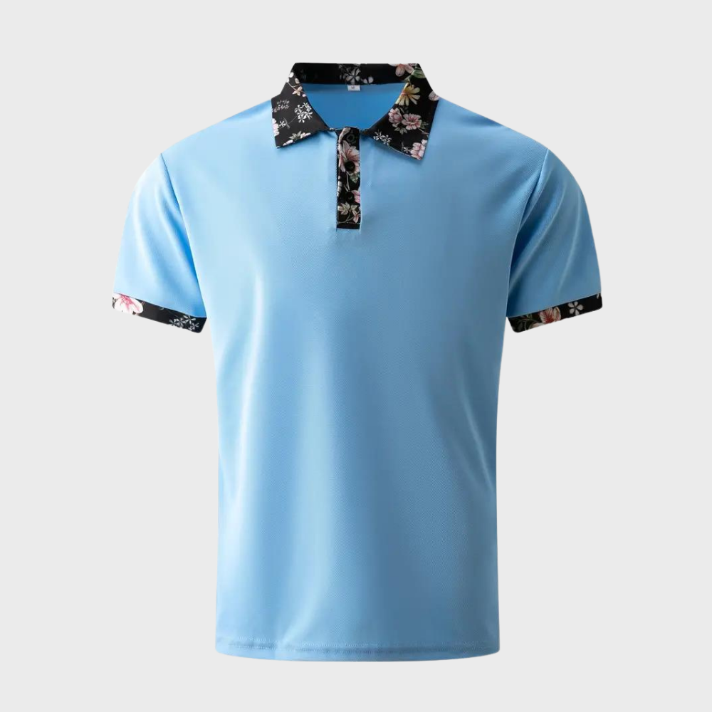 Men's Polo with Subtle Print - Noah